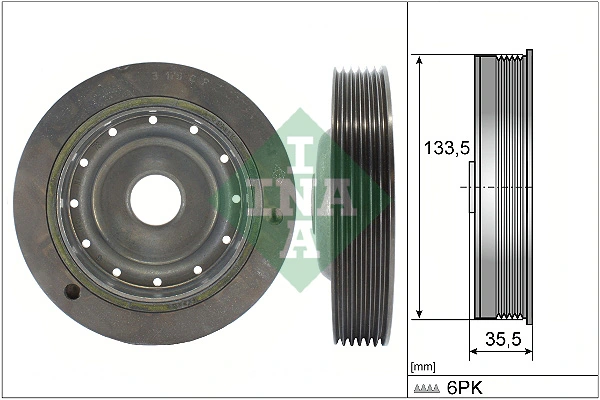 Belt Pulley, crankshaft